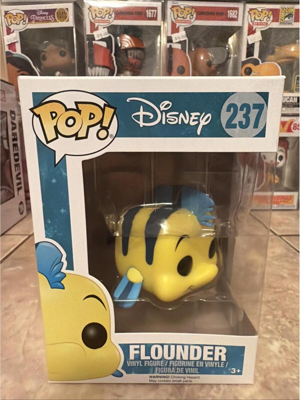 Funko Pop! Vinyl: Disney - Flounder #237 w/Protector